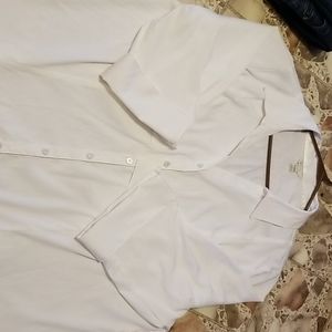 3/4 sleeve white Dress shirt